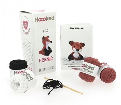 Hoooked Diy Crochet Kit Fox Fergie Eco Barbante
