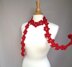 Crimson Daisy Scarf