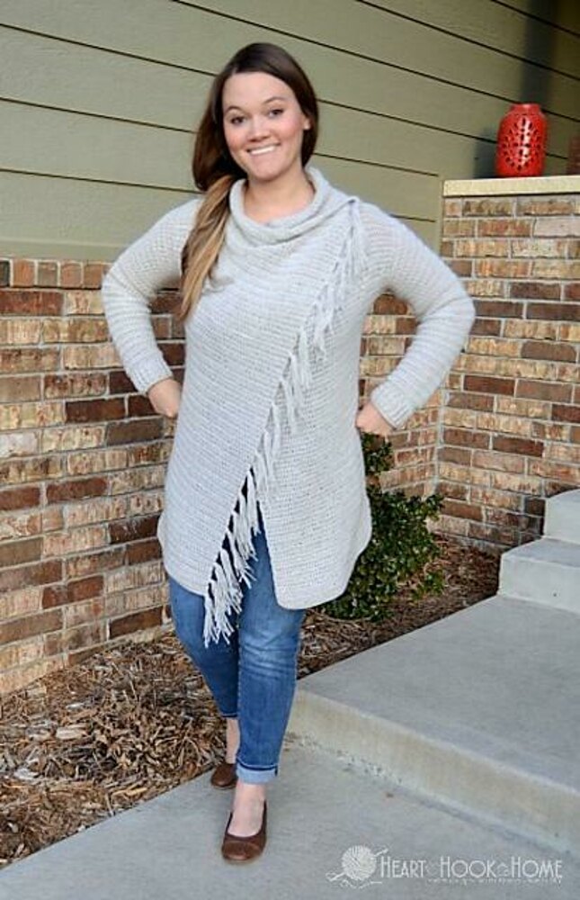 Blanket Cardigan (Printable Version) - Heart Hook Home