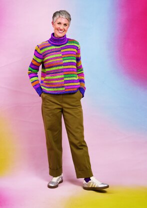 Stripes Galore In Rowan Kaffe Fasset Felted Tweed - Downloadable PDF