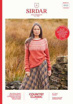 Ladies Sweater in Sirdar Country Classic 4 Ply - 10131 - Leaflet