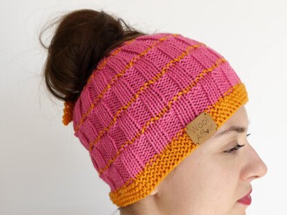 Strickanleitung – Messy Bun – Duttmütze – No.155