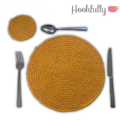 Easy circle coasters and placemats