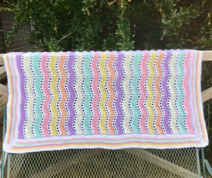 Ice Cream Sundae Ripple Baby Blanket