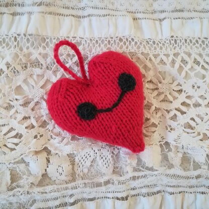 Knitting pattern heart valentine