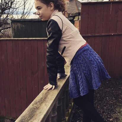 Caitlin Cabled Skater Skirt