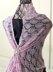 Rectangle lace shawl "Malva"