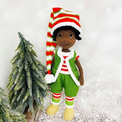 Christmas elf, crochet doll, amigurumi doll, Buddy