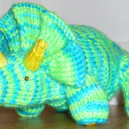 Knitted Triceratops