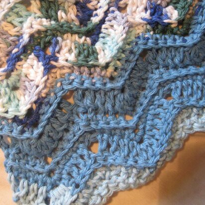 Ripple Scrap Dishcloth