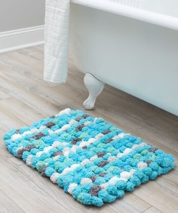 Luxurious Bath Rug in Red Heart - LM5997 - Downloadable PDF
