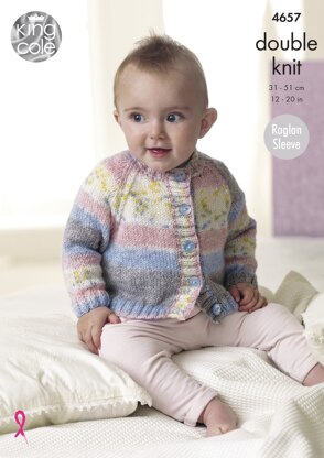 Cardigans in King Cole Splash DK - 4657 - Downloadable PDF