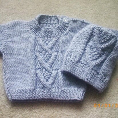 Ardan baby and toddler sweater and hat