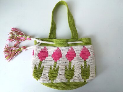 Flower mosaic bag