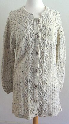 K841-Twisted Path Cable Cardigan