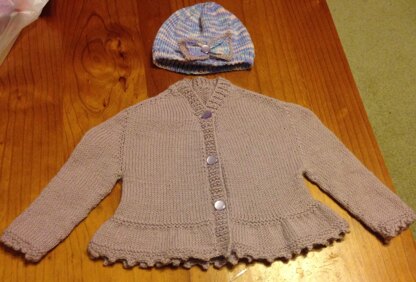 Cardigan and hat for Tavi