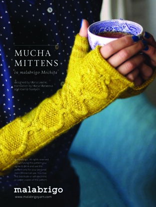 Mucha Mittens in Malabrigo Mechita - PDF