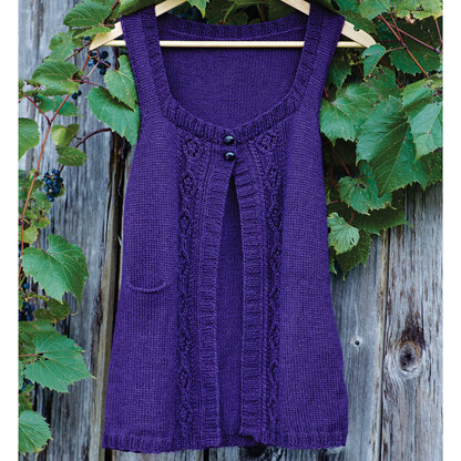 WEBS Emerging Designer #07 Got You Covered Vest - Waistcoat Knitting Pattern for Women in Valley Yarns Deerfield