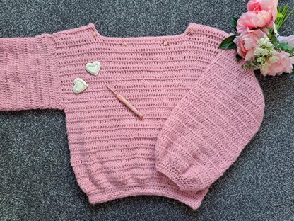 Crochet The Petite Fleur Sweater Pattern