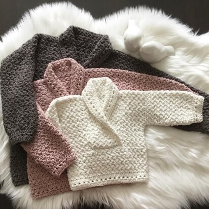 Atlas Baby Shawl Collar Sweater N 495