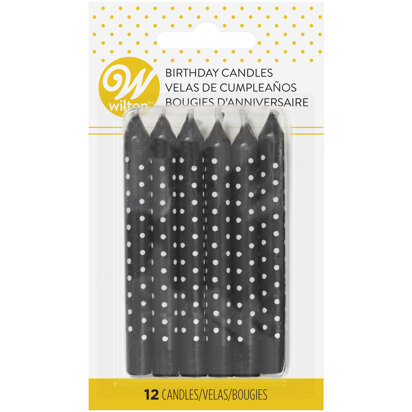 Wilton Polka Dot Birthday Candles, 12-Count