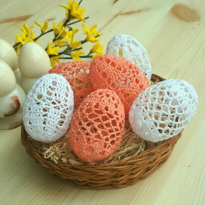 Lace Easter eggs