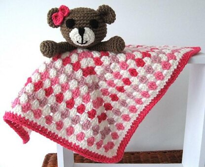 Bear Lovey Security Blanket