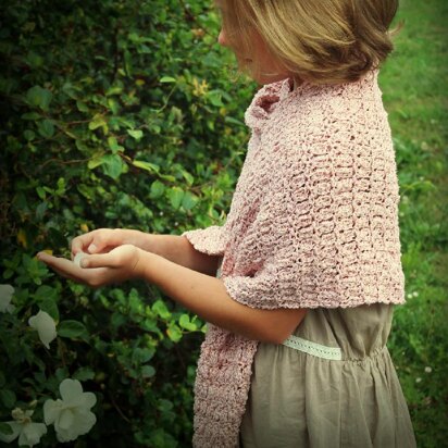 Blush On The Rose Shawl