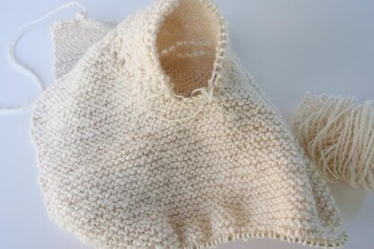 Top Down Garter Stitch Baby Jacket