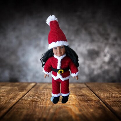 Doll Santa Outfit