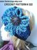 322 CHUNKY STYLE BLUE HEADBAND WITH FLOWER