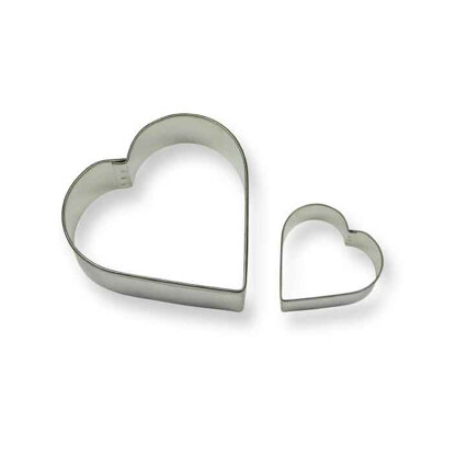 PME Cake Heart Cookie Cutter Set of 2