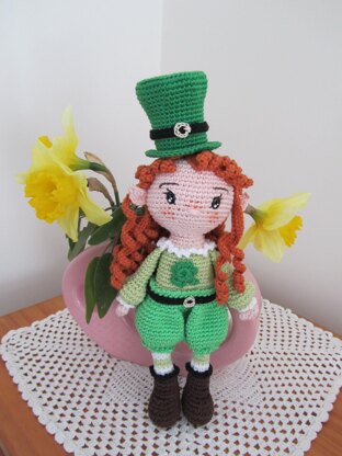 St Patrick Elf (Leprechaun) doll