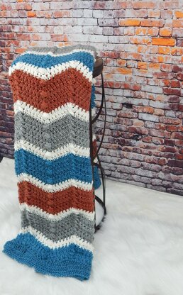 Chevron Puff Blanket