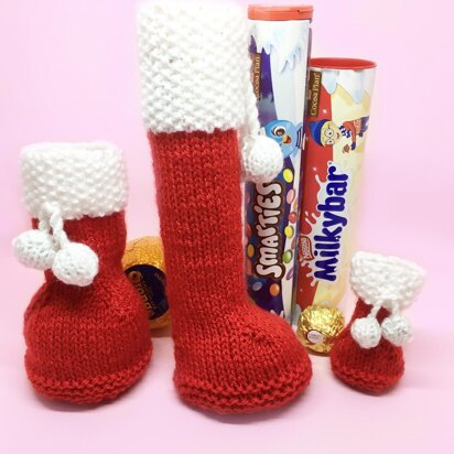 Christmas stocking, smarties/chocolate orange etc