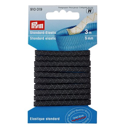 Prym Standard Elastic 5 mm x 3m Black