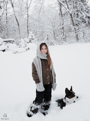 Brooklyn hooded scarf