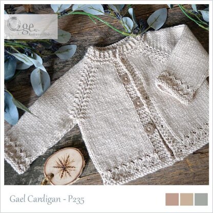 OGE Knitwear Designs P235 Gael Cardigan PDF