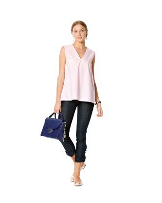 Burda Style Misses' Blouse â€“ Top â€“ V-Neck B6234 - Paper Pattern, Size 8-18
