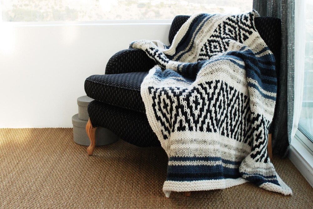 Baja blanket hot sale sweater crochet