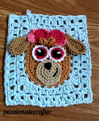 Paw patrol inspired granny square