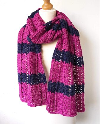 Hot Pink Modern Scarf