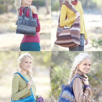 Bags in Hayfield Colour Rich Chunky - 7295 - Downloadable PDF - knitting pattern