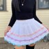 Crochet 3D flower skirt