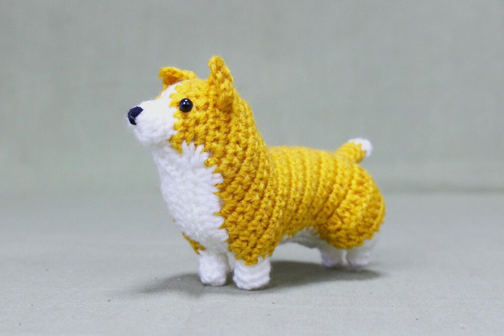 Crochet Pattern Chubby Corgi -  Portugal