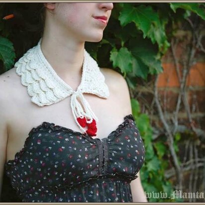 Romantic Ruffles Crochet Collar Pattern Peter Pan Necklace
