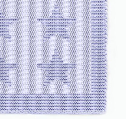 Knitting Pattern HAMISH name knit chunky newborn blanket Knit-Purl only, New Baby star motif beginner receiving stroller throw personalized