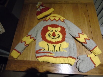 Child's Lion Sweater Coat