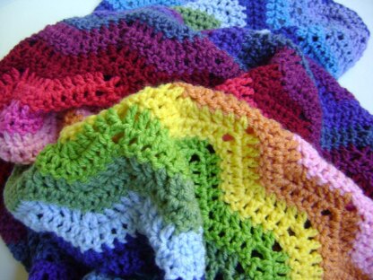 Technicolour Floral Blanket Crochet Kit