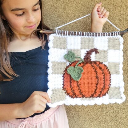 Cottage Pumpkin Tapestry